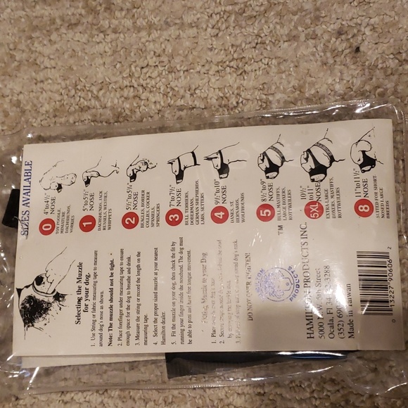 Dog muzzle size 1 shown in pictures - Picture 2 of 2